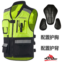 motoboy motorcycle reflective vest summer clip vest clothes racing suit Motorcycle suit Motorcycle travel riding suit men