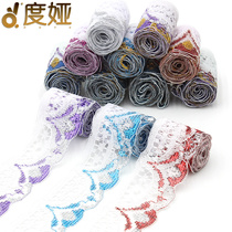 New gold lace lace accessories hollow hand diy skirt curtain sofa bedding tablecloth decorative fabric