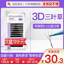 3d clover flowering grafting eyelashes yy upgraded one second flowering fairy flower planting false eyelashes natural