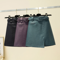 Tide brand large size womens 2021 Spring and Autumn New temperament small skin skirt female fat sister Foreign Air age reduction skirt