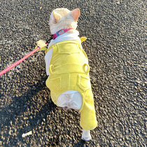 Bago French Dou clothes Bull Bull Strings Size Fat Dog Strings Corduroy Padded Autumn Winter Strap