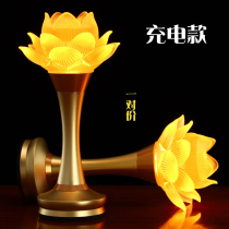 Buddha Lotus lamp Buddha lamp A pair of plug-in charging household lamp for Buddha led Changming Lamp Guanyin lamp Lotus lamp