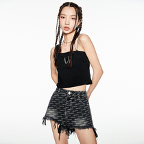 VIA PITTI Condole Belt Women's Summer Diamond Chain chocker Vest Summer Sexy Top Wearing Thin