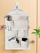 Fabric storage hanging bag hanging wall dormitory door rear wall hanging pocket household wall storage bag hanging wall storage bag