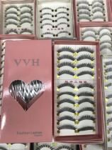V V H 027 false eyelashes stickers female supernatural simulation thick volume half-cut eye tail grafting beginner segmented