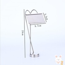 Ming stall display dish plate padded stainless steel buffet table number plate plate dish card holder table shelf Hotel