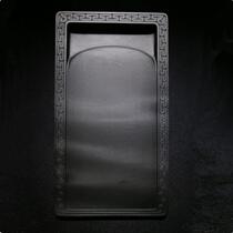 High-end She inkstone boutique old pit inkstone Longwei Mountain four famous pit eyebrows upper pit eyebrow Wen style boutique emblem inkstone