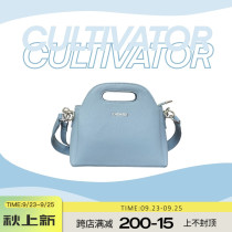 Cultivator original personality summer minimalist haze blue niche womens bag portable shoulder crossbody leather mobile phone