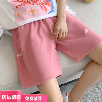 Pregnant womens shorts Women summer thin wear fashion model 2021 New loose sports casual five-point pants hot pants