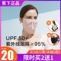 Banana space sunscreen mask shading anti-UV breathable mask washable mask Shading dustproof electric vehicle
