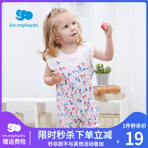 Liinfants Room Childrens Clothing Infant Casual Comfort Knitted Pants Woman Baby Pure Cotton Climbing Suit Conjoined Clothing
