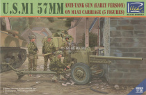 Wise Model RV35019 1 35 Beauty WWII M1 (57mm) Type Anti Tank Gun M1A3 Type Gunk Frame