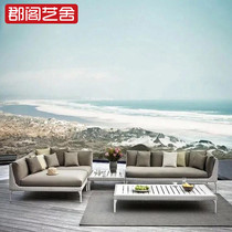 Outdoor sofa villa garden leisure vine sofa tea several groups courtyard balcony living room vine tables and chairs three-piece set