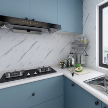 Kitchen self-adhesive hearth anti-oil sticker countertop imitation marble wall patch waterproof cabinet wardrobe cabinet furnishings renovated
