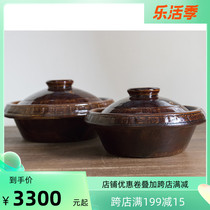Spot Kawamachi Uk Japan Import Letter to Burn A Shio Clay Pot clay pot Wolf Pot parent for full glazed and airburn