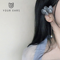 YOUR EARS original handmade design ear hanging elf earrings Super fairy temperament embroidered earrings female