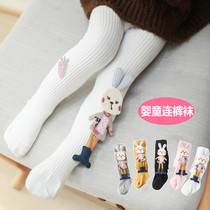 Childrens tights Girls autumn and winter tights Spring and autumn infant with small one-piece socks Female baby bottoming tights