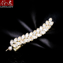 Hairclip Net red 2021 new hair accessories exquisite high-end clip fixed hair red He Zhuxing