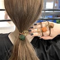  Head rope for heavy work tie hair New high-end hair rope Female leather gluten advanced sensual sensual decoration Delicately upscale