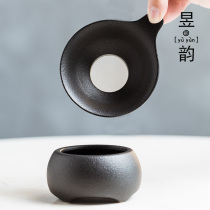 Yuyun 1350C high temperature ceramic tea drain Coarse ceramic tea filter Gongfu tea set Tea filter Tea ceremony filter