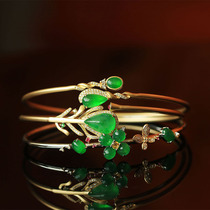  (Customized style)Bracelet bracelet natural high-end jade jade 18K jade  Muhuang Qingyuan second store