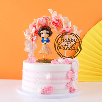 Cake model simulation 2021 New Net red cartoon pop Snow White birthday cake bubble window sample