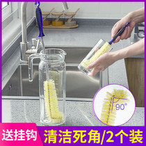 Cup brush Long handle bottle brush Glass Thermos cup Teapot Kitchen cleaning brush Bottle brush Cup artifact