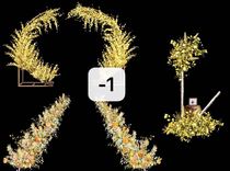 Wedding hand-painted material floral celebration props yellow floral series arch road guide PSD layered source file