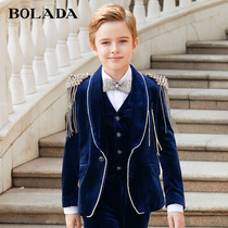  BOLADA childrens small suit suit boy suit small dress British flower girl catwalk performance piano performance suit