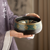 Gilt tea wash water large ceramic tea cup bowl utensils tea accessories tea ceremony zero with household pen wash