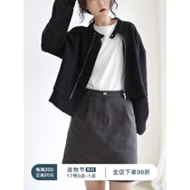 Fine points mysterious and twisted night consciousness Irregular design lantern sleeve thin loose short coat female spring