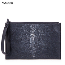 France VALOR2021 mens handbag brand custom wallet business trend hand grab bag true pearl fish skin