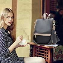 High Density Waterproof Soft Nylon Lady Backpack Brief LIGHT LARGE CAPACITY THEFT Oxford Cloth Computer Double Shoulder Bag