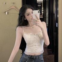 2021 spring new sexy lace wrap chest sling sling fashion boob inside build body machine vest hot girl top