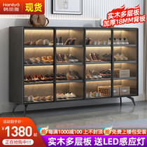 Light Extravagant Solid Wood Shoe Cabinet Home Doorway Minimalist Modern Door Entrance small family Type GENGUAN CABINET NEW 2021 POPS