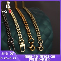 No hair clip 8mm bag strap accessories with backpack messenger shoulder strap Ancient gold sweep metal chain bag chain
