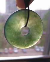 Shaanxi Blue Fields Jade Natural Water Grass Pendant Jade Medullary Pendant Jade Pendant jade pendant Shunfeng