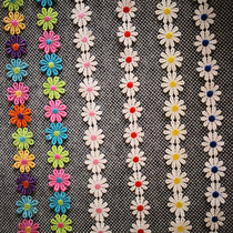 Color petal lace accessories DIY lace lace dress hat decorative accessories hand-decorated multi-color flowers