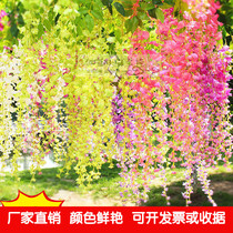 Home Mall Celebration 4S Shop showroom Courtyard Hanging Accessories Kindergarten Decorated Wedding with Decorative Cane Flowers and Flowers Vine