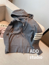 tb Lido clothed women 2022 Chunqiu Seinins net red even zipped hood jacket lover dress blouses for blouses