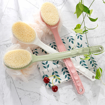 Rub bath artifact Long handle soft hair bath brush Rub bath towel Adult back bath brush rub back rub mud Free bath ball