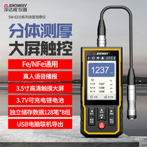 Deep Dawei split coating thickness gauge Paint surface paint film instrument Paint thickness Aluminum and iron dual-use measuring instrument touch screen