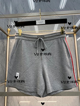 (V2) Thom Browne 20 spring summer TB shorts Zhang Ziyi with the same side stripe casual sports shorts