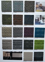 Factory direct high-end woven pattern floor PVC woven carpet specialty store Hotel villa woven hard bag wall cloth