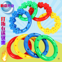 Kindergarten gymnastics bracelet dance props hand holding children light equipment hand sound plastic ring children hand bell