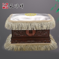 Large tassels with gold cover silver gold and silver quilt urn casket bag cover cloth life words floor mat life quilt funeral supplies