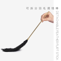 Sex toys sm flirt feather stick Caress slave girl tickle discipline Tease stick Small whip toy seduction feather