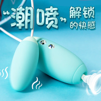 Female orgasm jumping egg strong shock Plug-in female self-defense comfort Rechargeable sex toys Sucking ricochet sex device