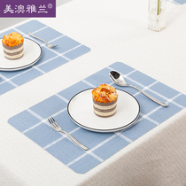 Heat Insulation Mat Table Mat Western Dining Mat Nordic Anti-Burn Mat Bowl Mat PVC Waterproof anti-oil Dinner Tray Cushion Home Cup Mat