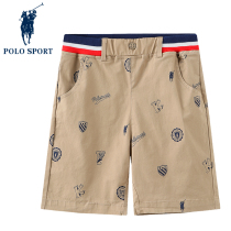 Polo sport boys shorts card belt-type five-pants 2022 new spring and summer student dress
